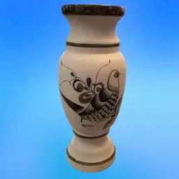 Tonala  Pheasant Vase