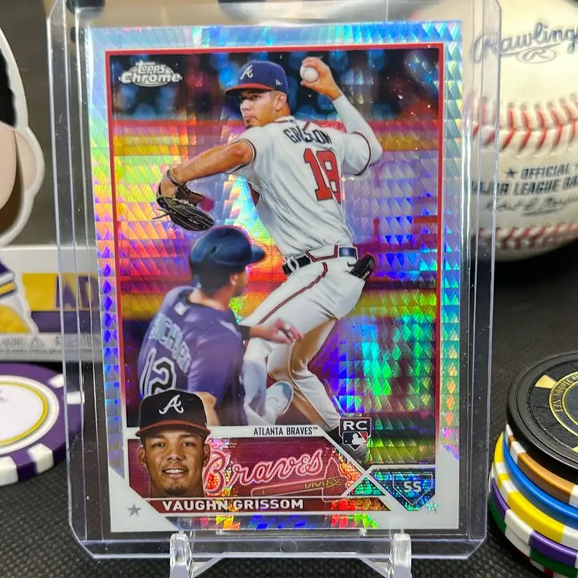 Vaughn Grissom 2023 Topps Chrome Prism Refractor RC Boston Red Sox