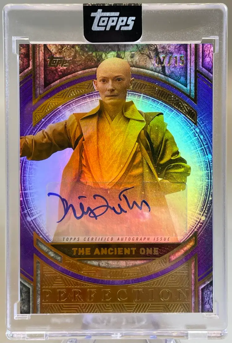 2025 Topps Marvel The Collector The Ancient One Perfection Auto Purple #7/15