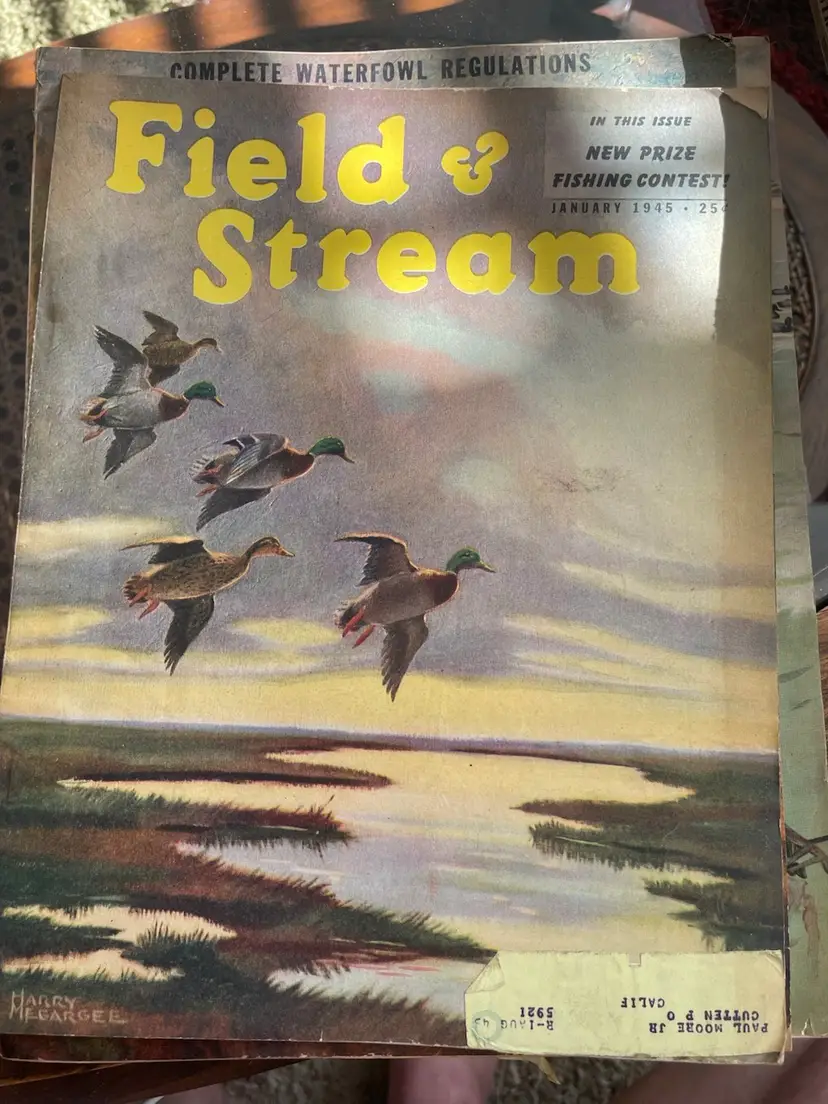 Field And Stream January 1945 Vintage Hunting Magazine