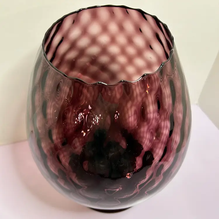 Empoli Diamond Large Snifter Amethyst Glass 