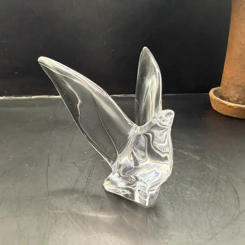 FC France Crystal Dove Bird Paperweight Figurine 3.5”