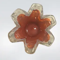 Murano art glass bowl