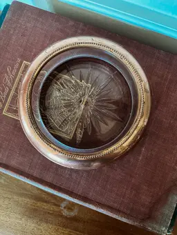 Copper and Crystal Champagne Bottle Coaster