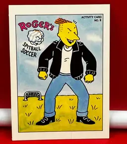 1993 Topps Collector Cartoon Trading Card Doug Roger's Spitball Soccer #9