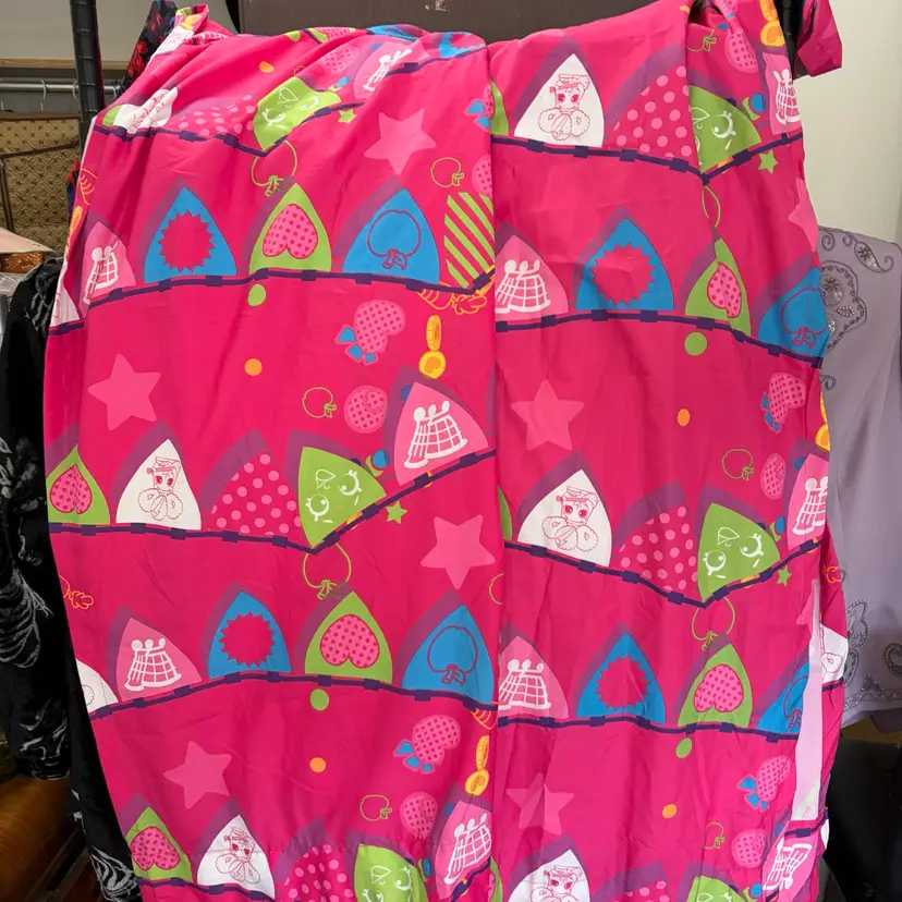 2 Shopkins Hot Pink Curtain Panels 63”x 42”