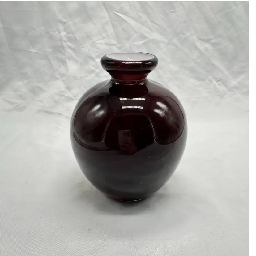 VTG Cased Blown Art Glass Vase