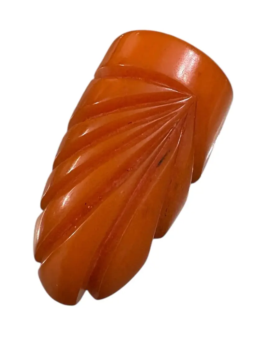 24. Art Deco Butterscotch Bakelite Fur Clip