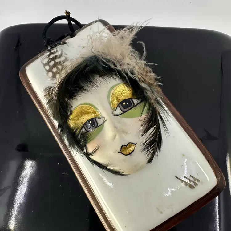 Vintage Art Deco Flapper Girl Small Wall Plaque