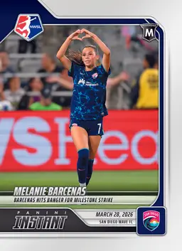 PRE SALE - Melanie Barcenas - 2026 Panini Instant NWSL #27 - Base