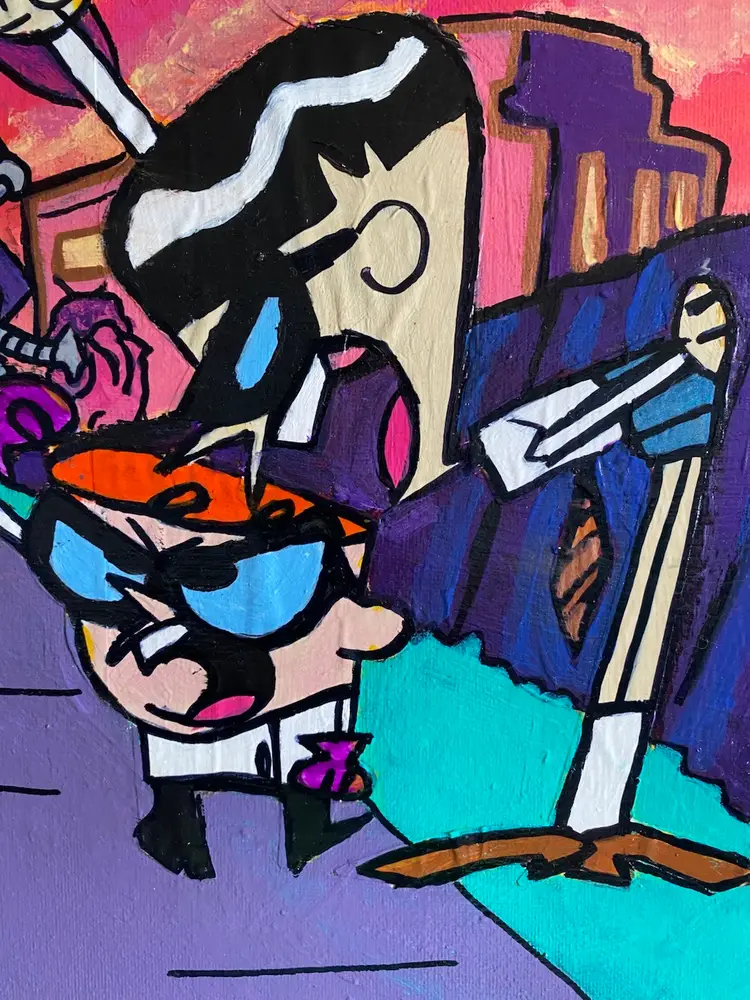 Nerd Beef Mashup Painting