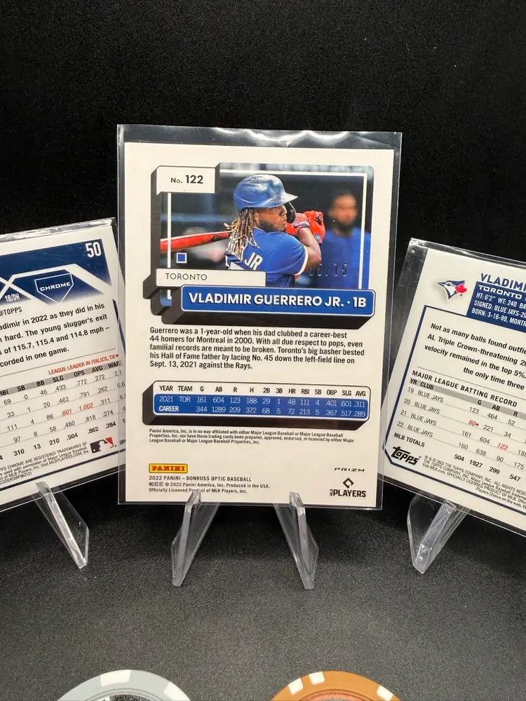 Vladimir Guerrero 3-card Lot Toronto Bluejays.