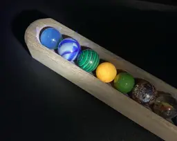 8 Marbles (1 Is Malachite) Some UV Reactive! 😎 Glow 😎 Display stand sold separately!