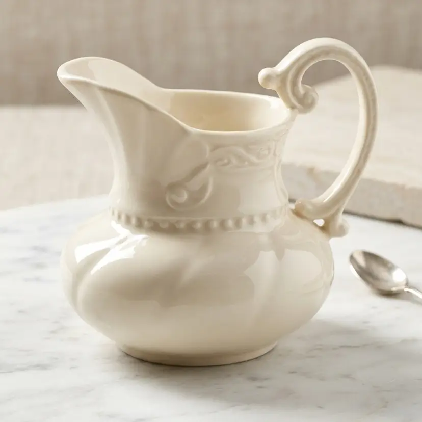 Lenox Vintage Ivory Porcelain Creamer 3.5 Inches