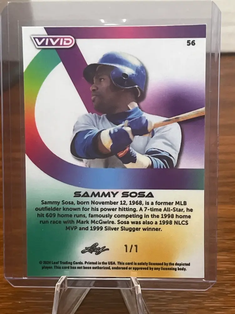 Sammy Sosa - Leaf Vivid 2024 1/1