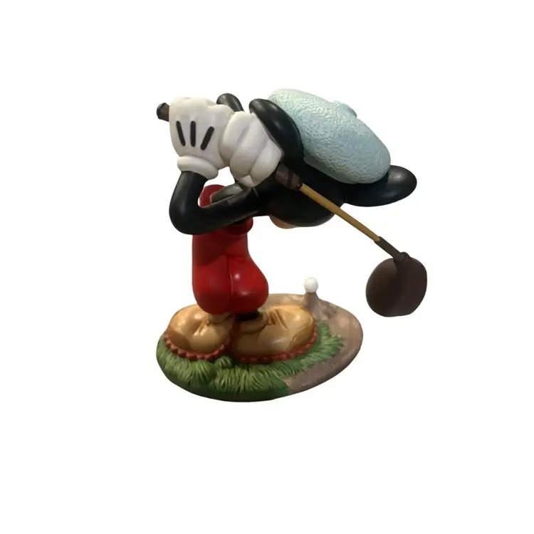 4. WDCC Mickey Mouse Canine Caddy What A Swell Day For A Game Of Golf Figurine COA