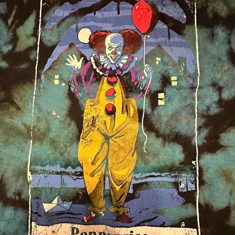 Pennywise IT Horror Tie Dyed T-shirt Medium