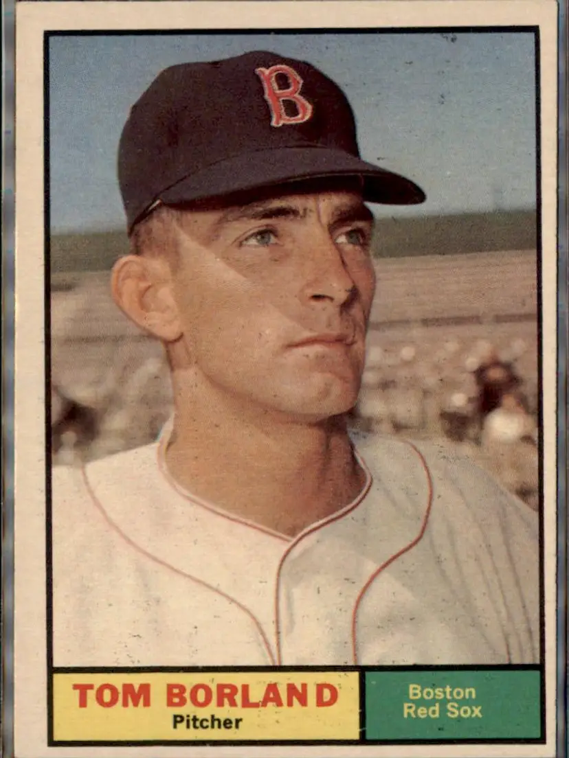 1961 Topps #419 Tom Borland - ( ) - Boston Red Sox