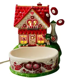 Retired Dept 56 “M&M’s Be Mine Valentine’s House” Lighted Candy Dish Original Box