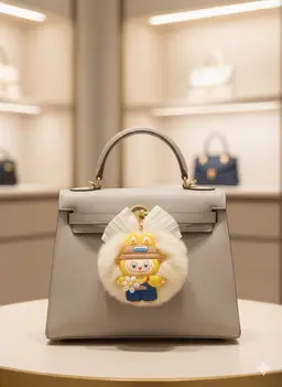 Luxe Bag Charm Keychain for Handbags