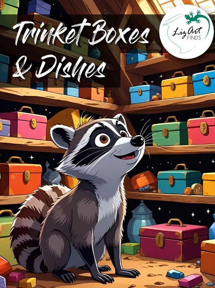 Trinket Boxes & Trinket Dishes With LizArt Finds!