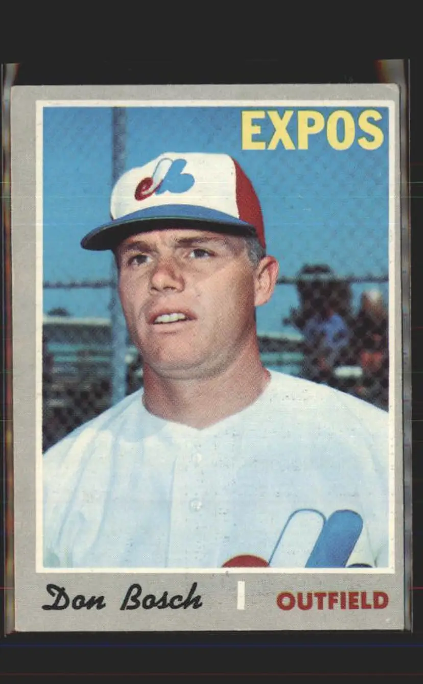 Don Bosch 1970 Topps #527 - (pk6) - Montreal Expos