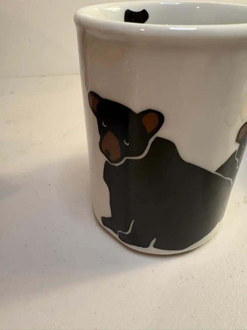 Marc Tetro Black Bear Mug Cup Danesco Cottage Core Nature 10oz