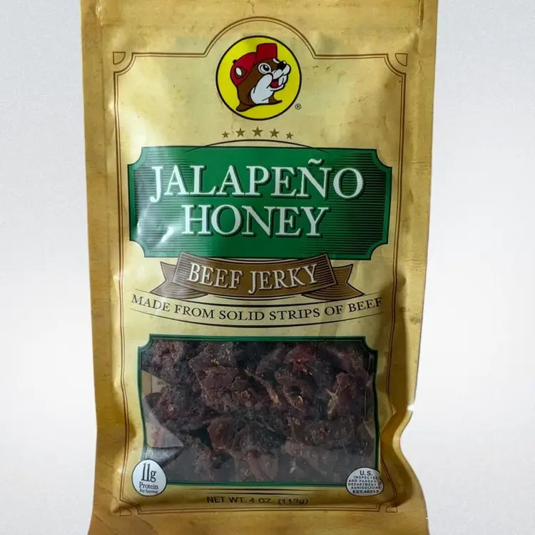 Buc-ee's Jalapeño Honey Beef Jerky 4 Oz.