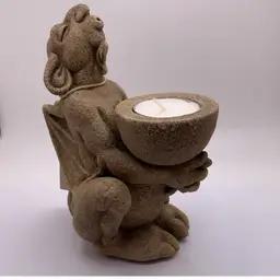 POW3 Gargoyle Tea Light Holder Figurine TIBOGargoyles 6.25"