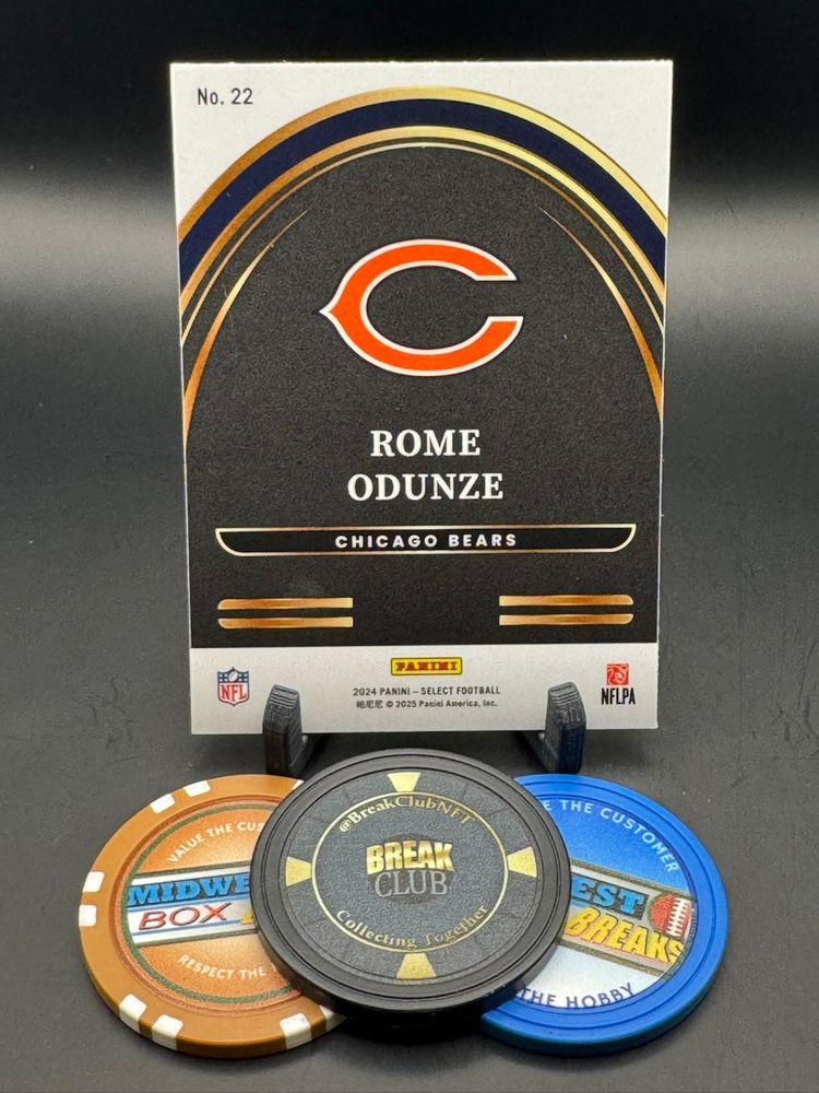 Rome Odunze Rc Future Insert 2024 Select Chicago Bears