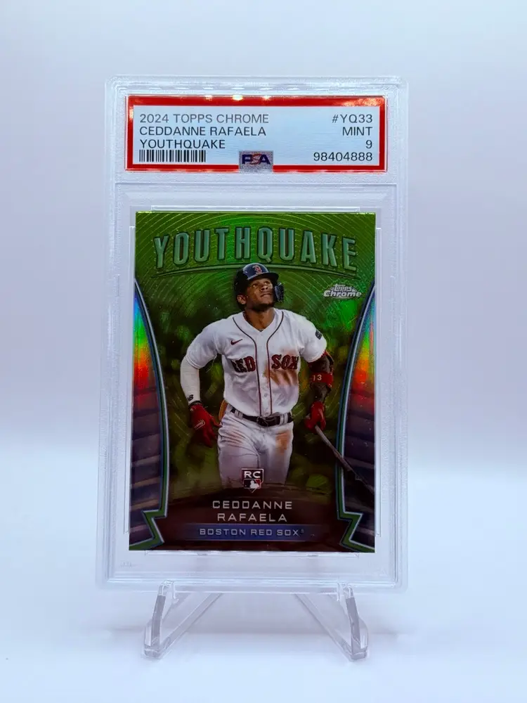 2024 Topps Chrome Ceddanne Rafaela  RC Youthquake Red Sox #YQ33 PSA 9