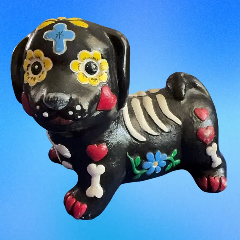 Day Of The Dead Puppy- Ceramic