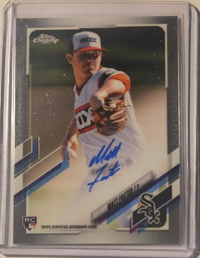 2021 Topps Chrome Auto Matt Foster RC
