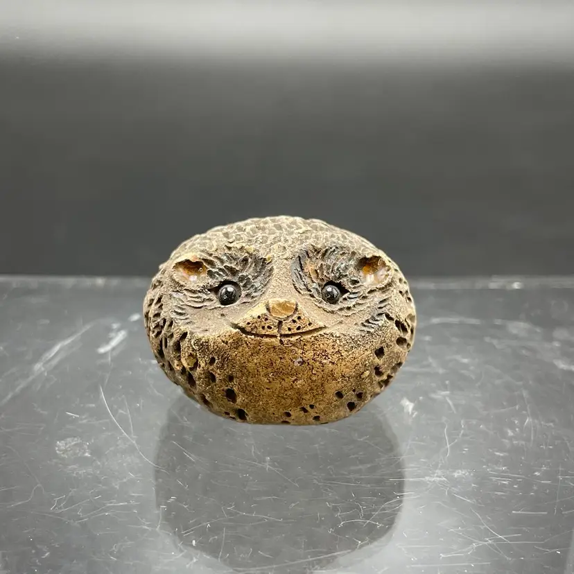 Hannes Johansson Keramiska Hedgehog Studio Pottery Miniature Figurine Sweden VTG