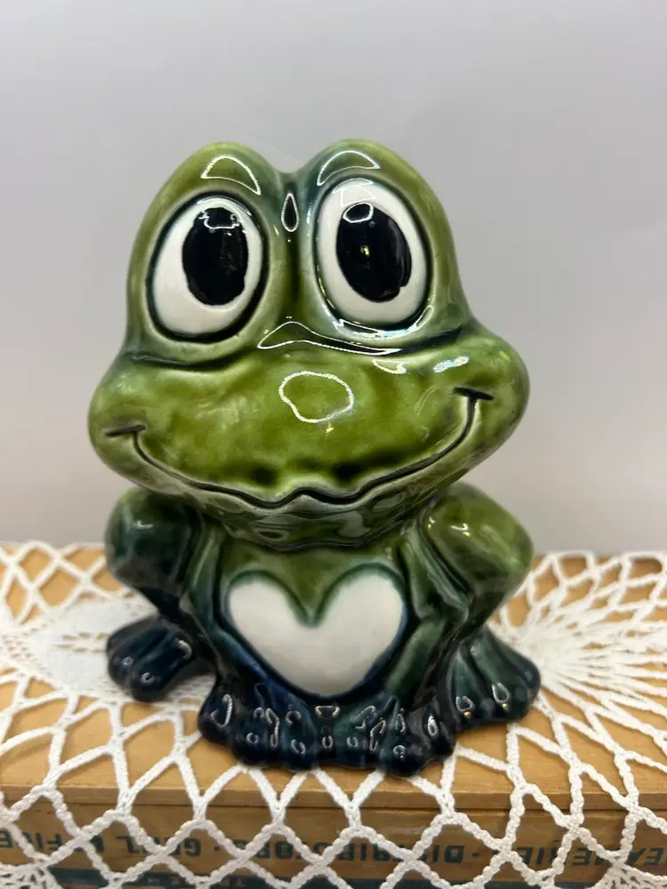 Retro Frog Bank 5x 4 1/2 No Stopper