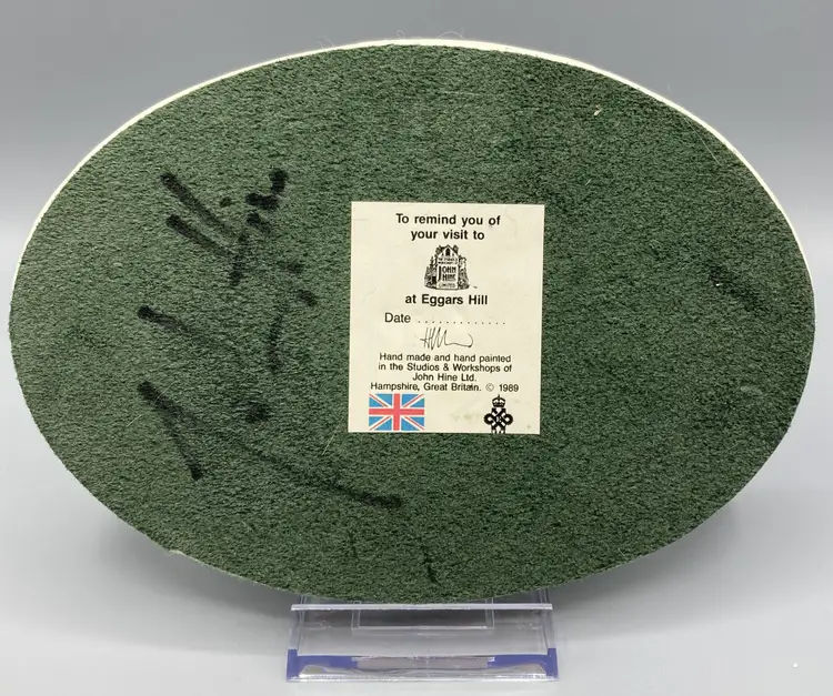 David Winter Cottages Plaque at Eggars Hill - Signed John Hine - Vintage