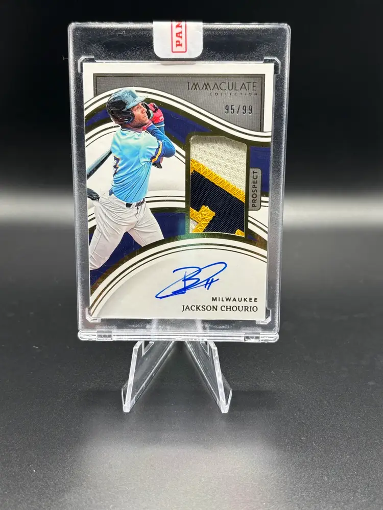2023 Panini Immaculate Jackson Chourio Patch Auto /99 Milwaukee Brewers