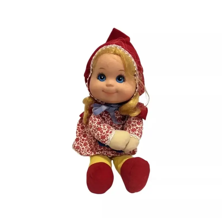 Vintage Mattel Baby Beans Little Red Riding Hood 10" Doll 1976 Toy Figure