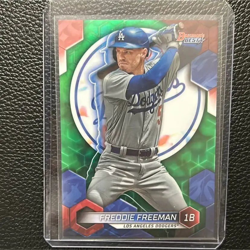 Freddie Freeman 2023 Bowman’s Best Green Refractor 36/99