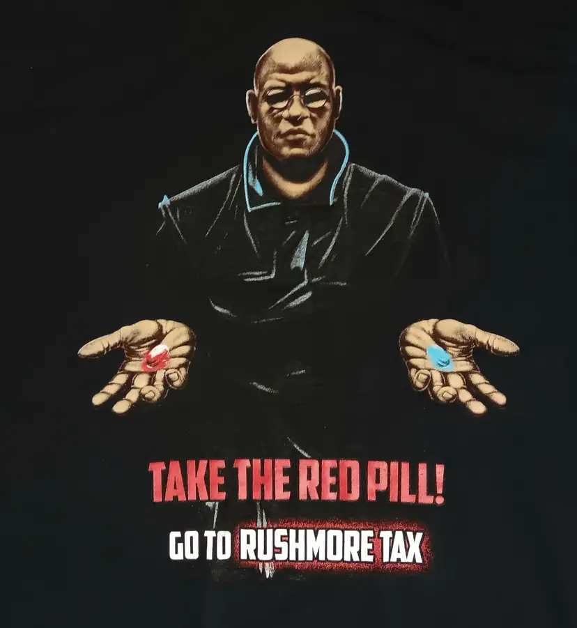 The Matrix Morpheus Take the Red Pill t-shirt 2XL movie