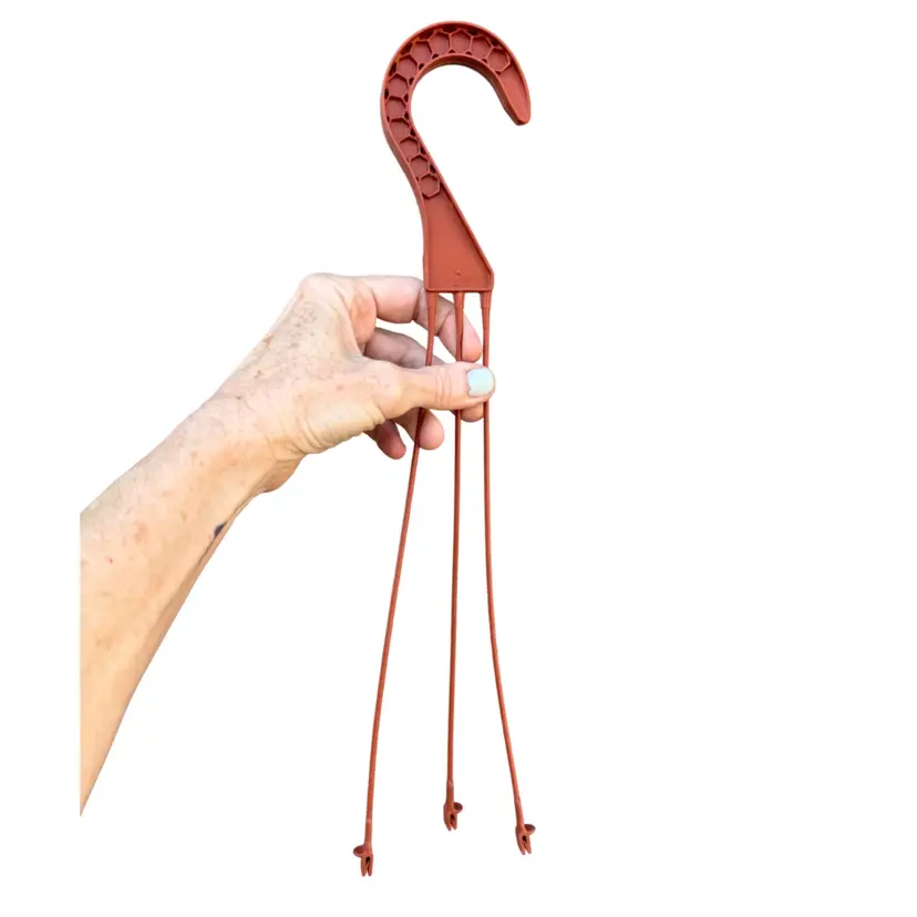 (10) Plant Pot hangers, Terra cotta