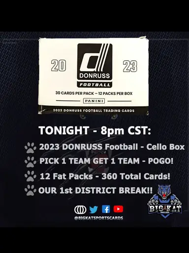2023 Donruss Football Fat Pack POGO - Saturday Nite RIP!