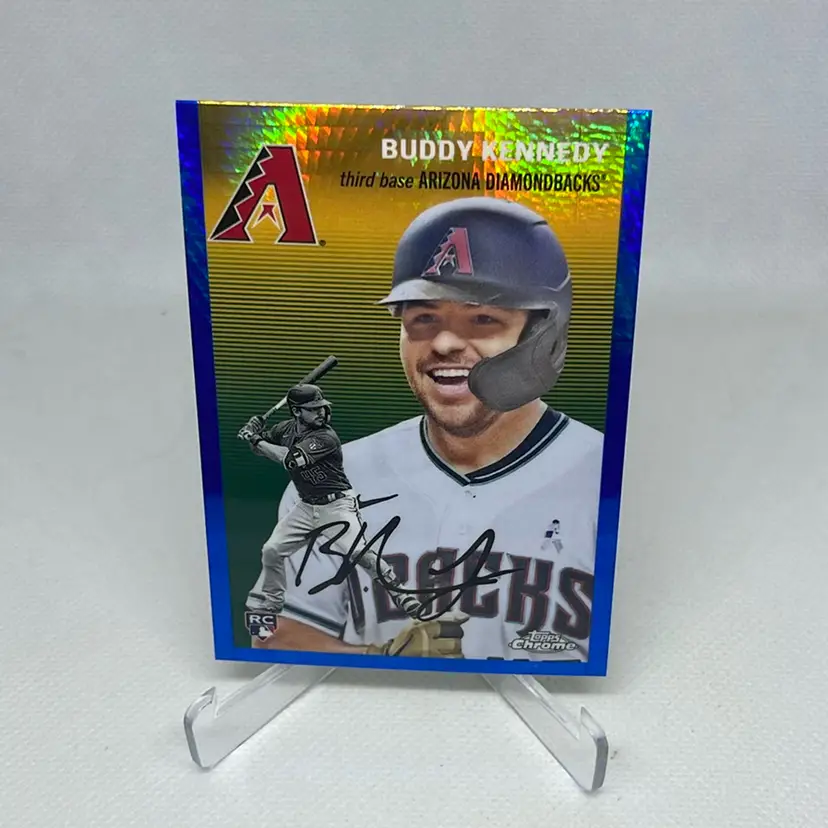 2023 Chrome Platinum Anniversary Blue Prism Refractor #44 Buddy Kennedy Arizona Diamondbacks Rookie 