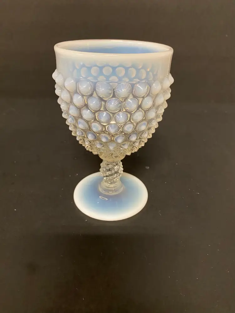 Fenton French Opalescent Hobnail Water Goblet