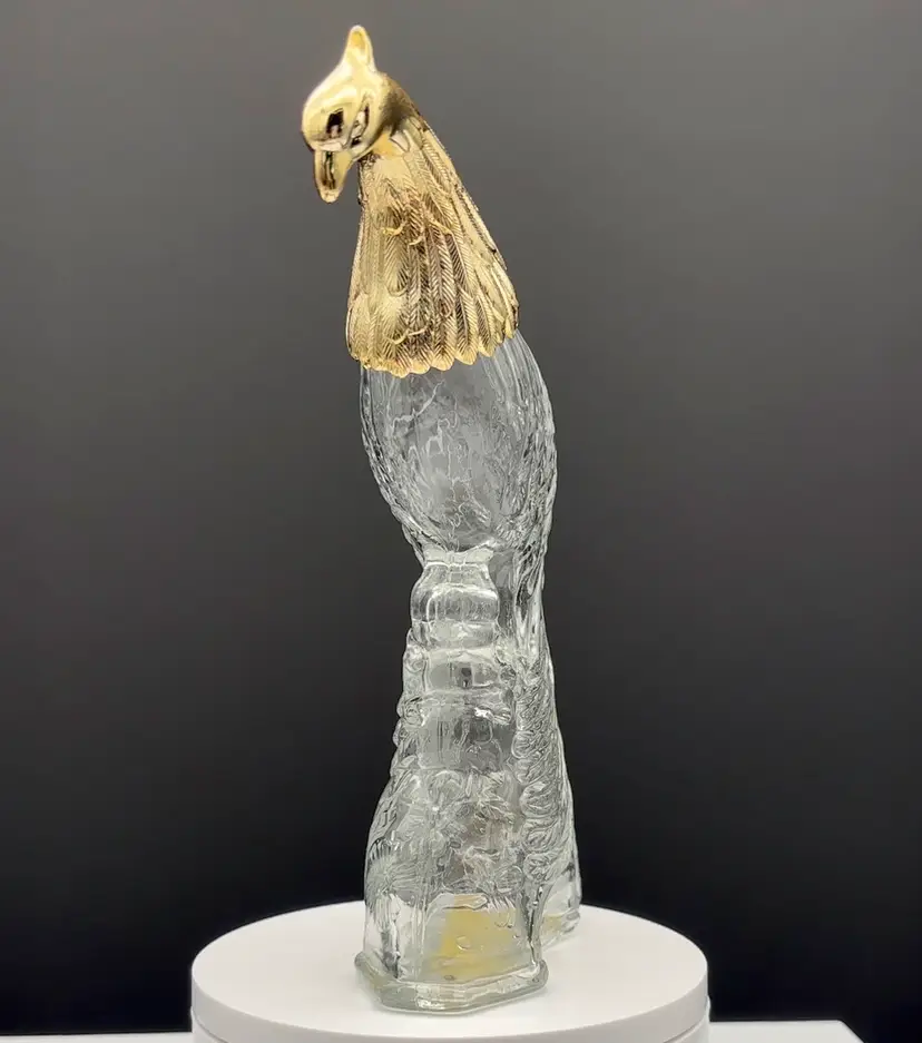 Avon Bird of Paradise Cologne Decanter Empty Glass Bottle w/ Original Box | Vintage 1970s