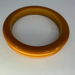 Bakelite Butterscotch Bangle Bracelet With Groove
