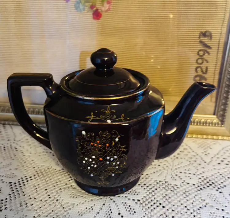1940's Vintage Brown Betty Redware Teapot From Japan