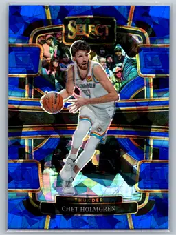 Chet Holmgren 2022-23 Panini Select Concourse #83 Blue Prizm (RC) Thunder