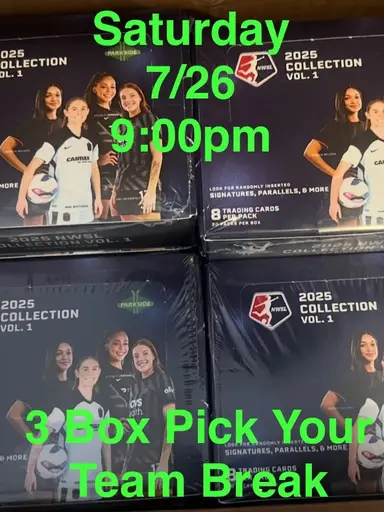 2025 Parkside NWSL Vol 1 - 3 Box PYT Break