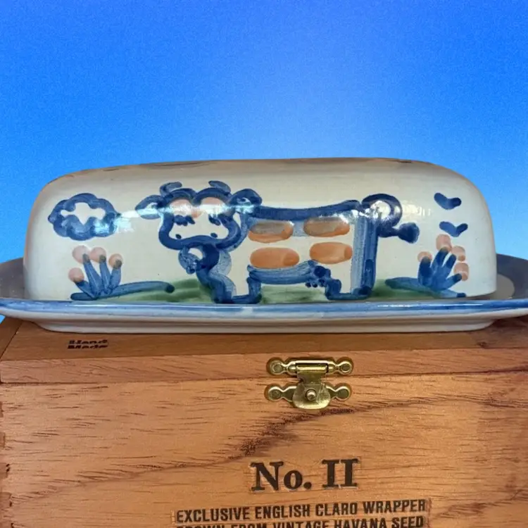 M.A.Hadley Cow Butter Dish